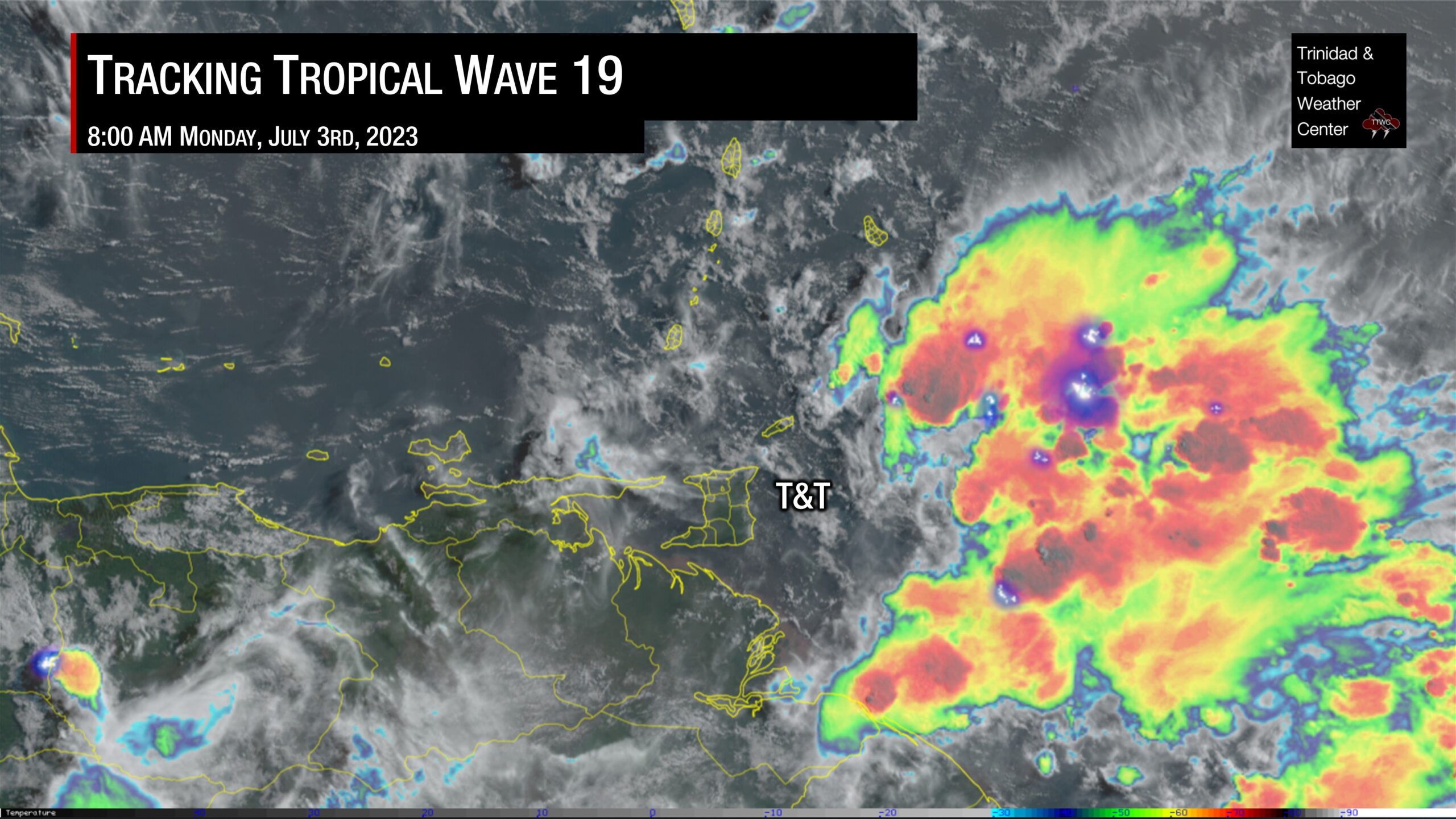 Tropical Wave 19 Forecast To Bring Showers Thunderstorms Over Next 24