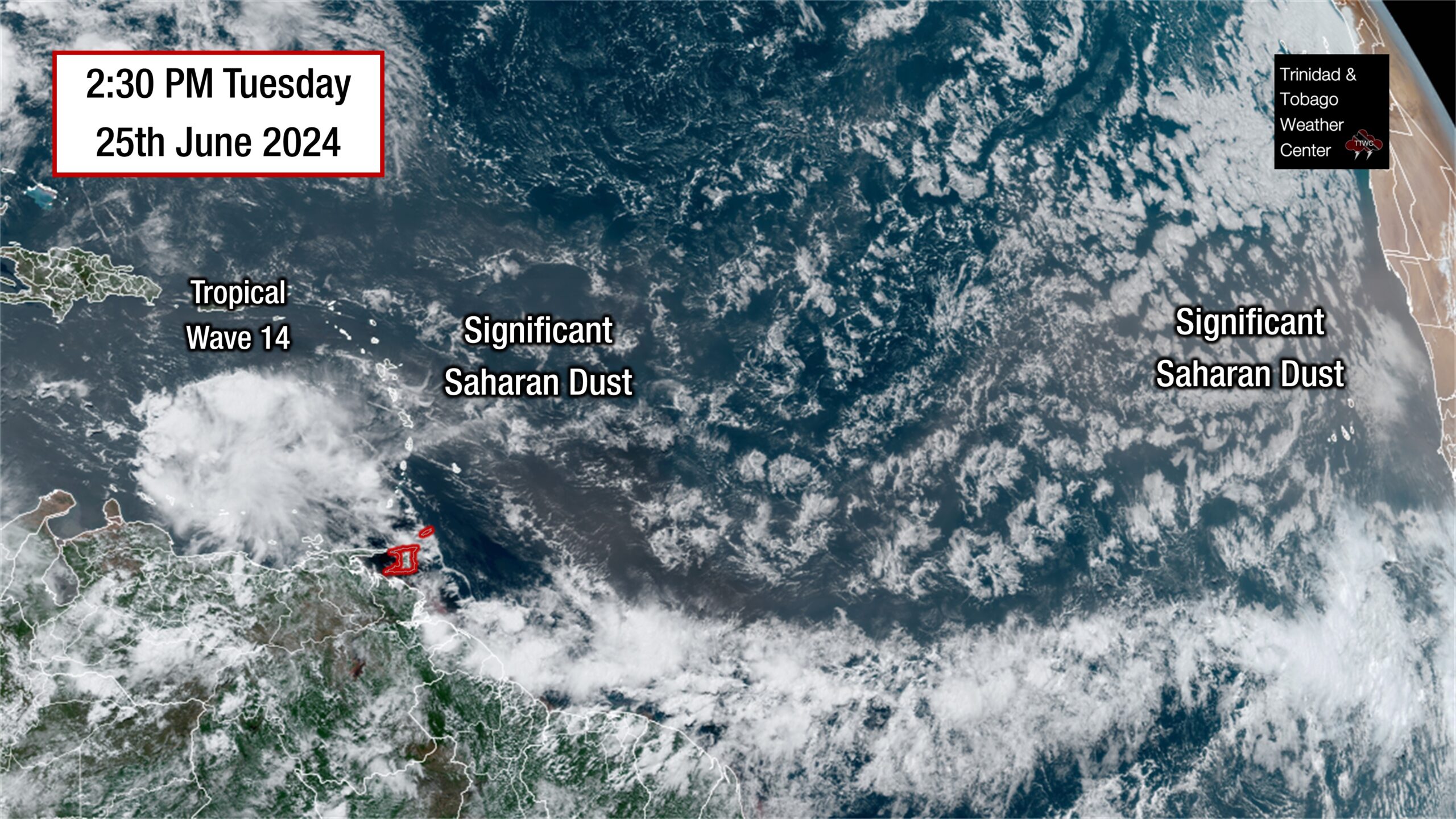 Significant Saharan Dust Forecast From Tonight Trinidad And Tobago