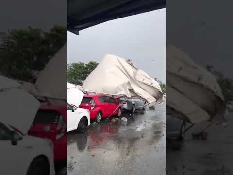 Port of Spain Tornado Moving Through Invaders Bay