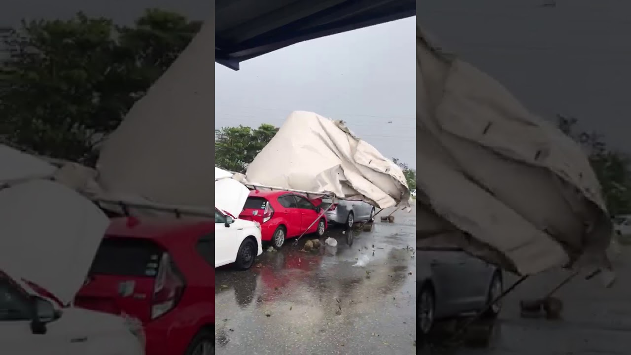 Port of Spain Tornado Moving Through Invaders Bay