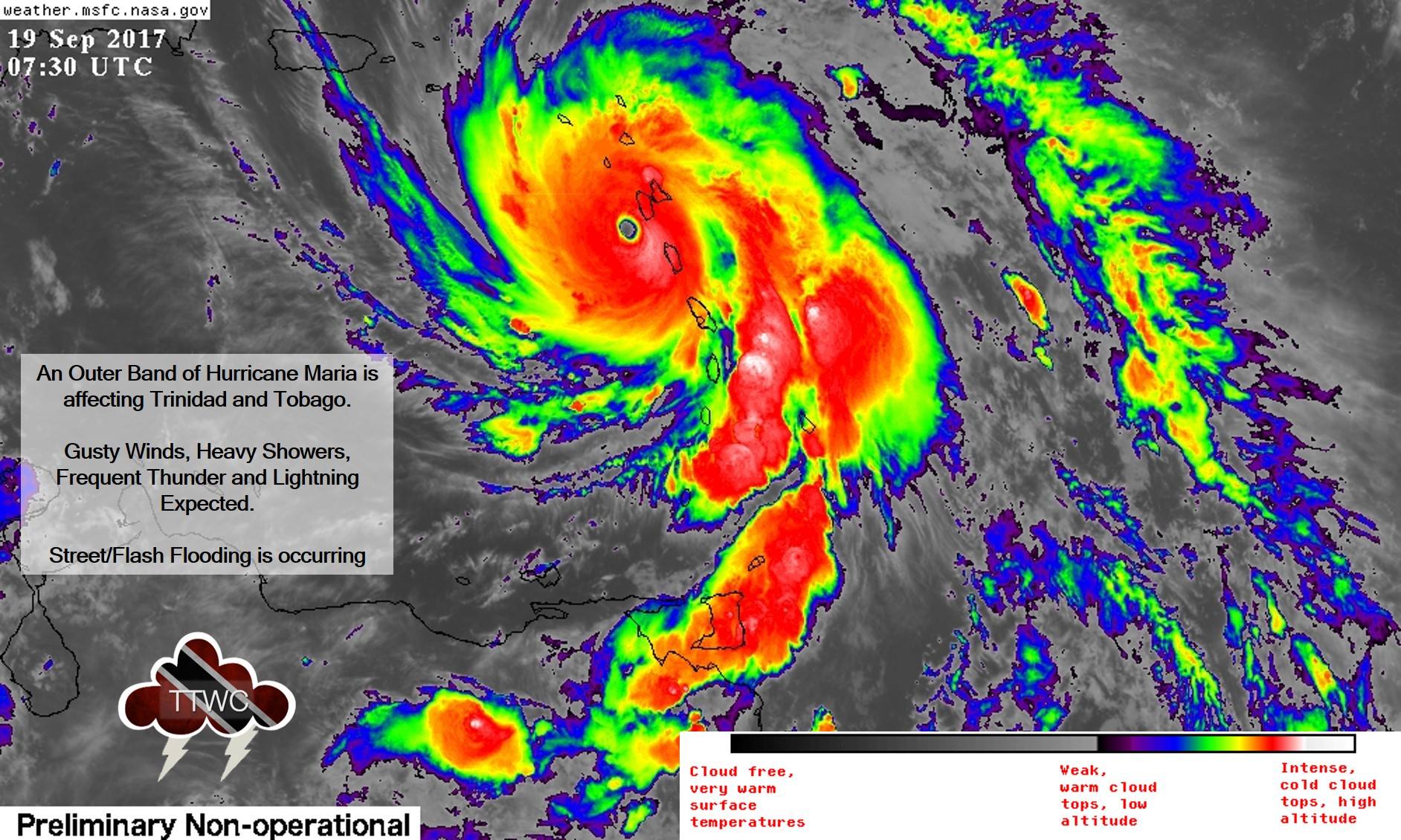 Category 5 Hurricane Maria devastated the island of Dominica on September 18th-19th 2017.