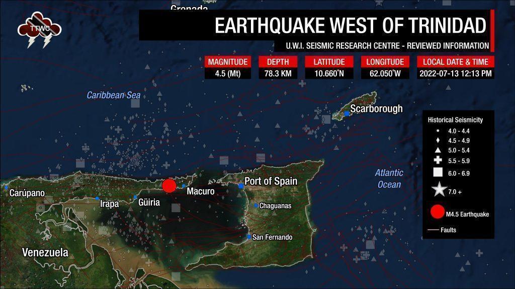 12:13 PM - Light Earthquake Strikes West of Trinidad - Trinidad and ...