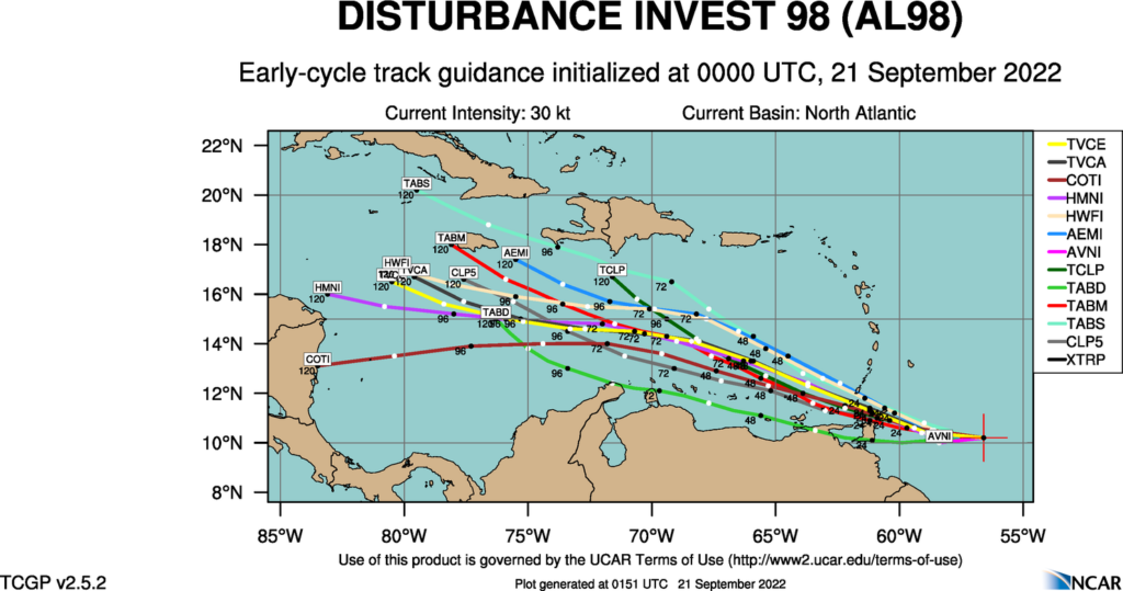 Invest 98L To Directly Impact T&T Through Thursday Trinidad and