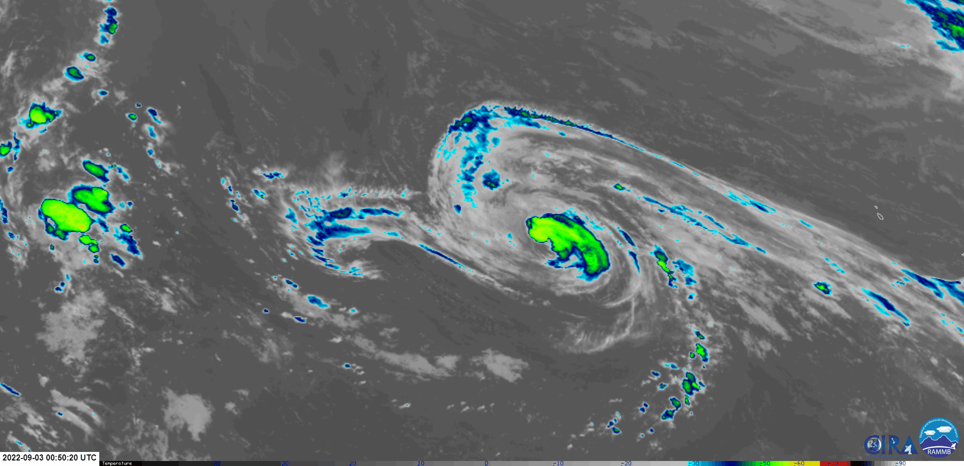 Hurricane Danielle in the North Atlantic Ocean (RAMMB/CIRA)