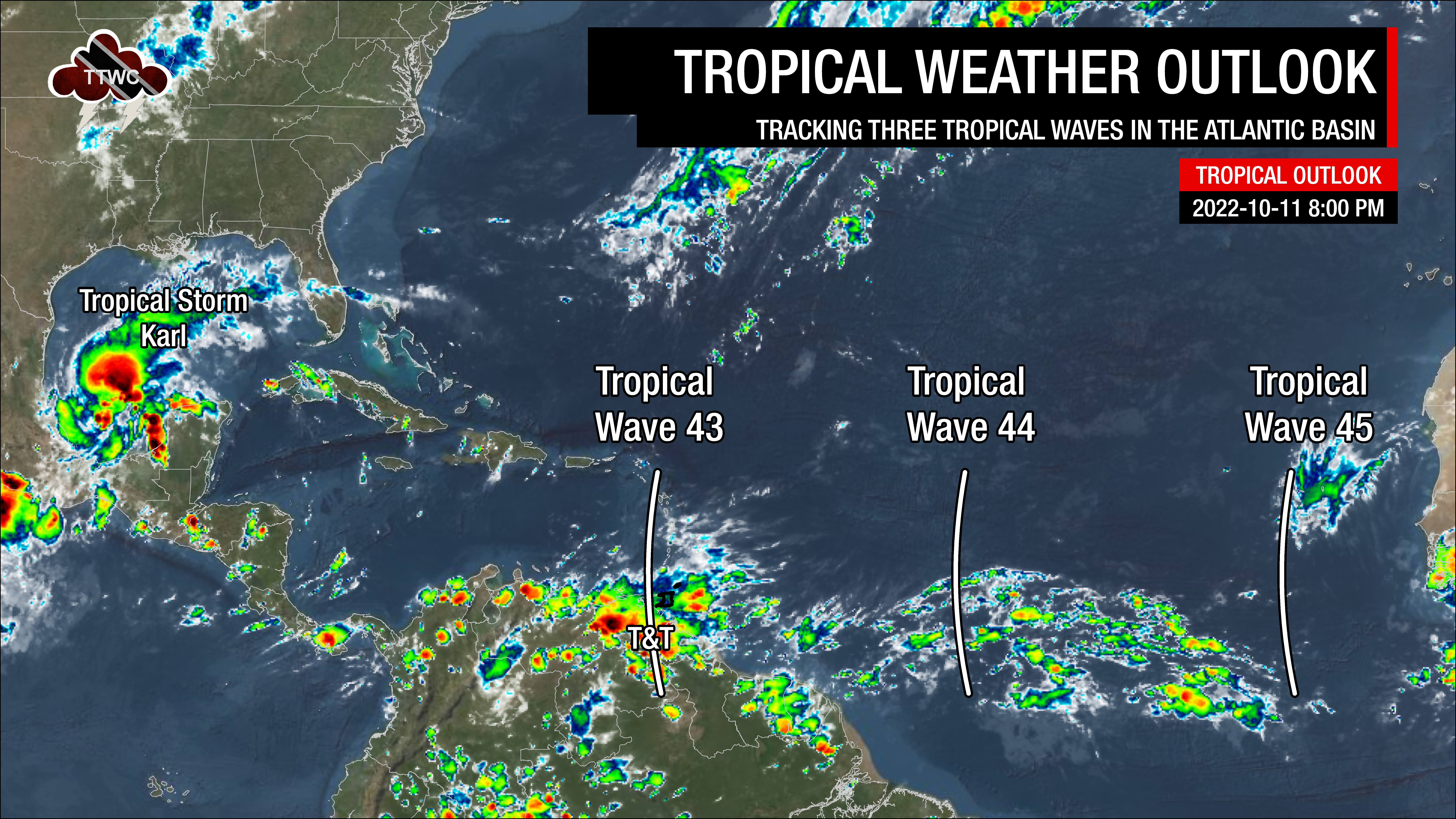 Tropical Weather Outlook as of 8:00 PM Tuesday, October 11th, 2022