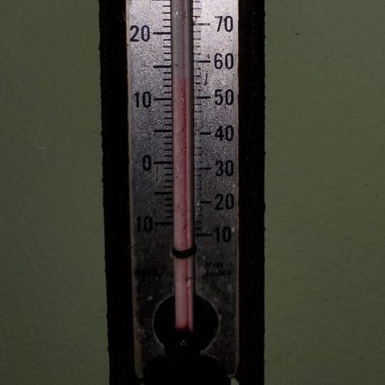 The temperature recorded at Lengua, Barrackpore on January 30th, 2023, by Shameel Mohammed