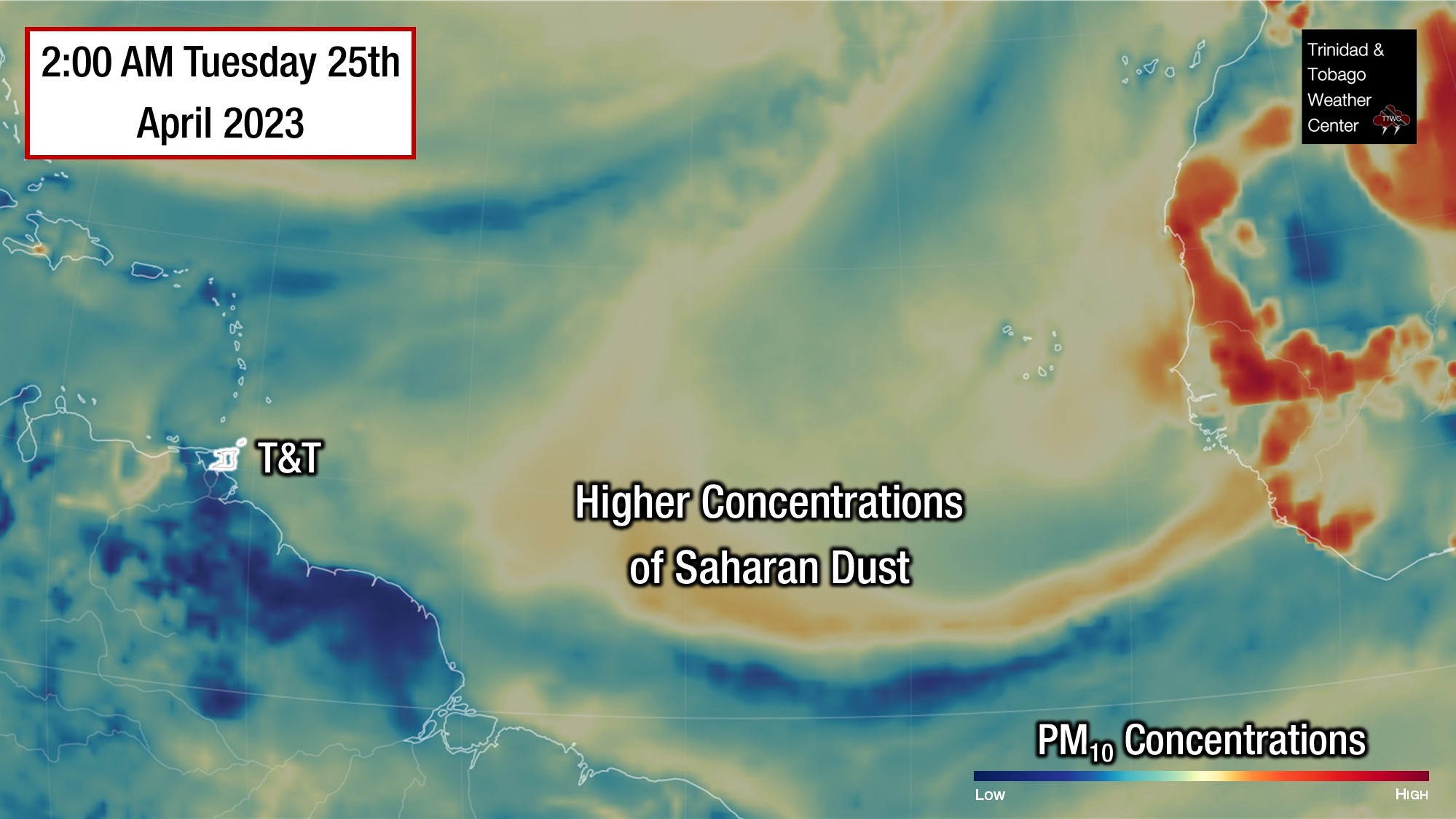 Saharan Dust Forecast To Return Later This Week Trinidad and Tobago