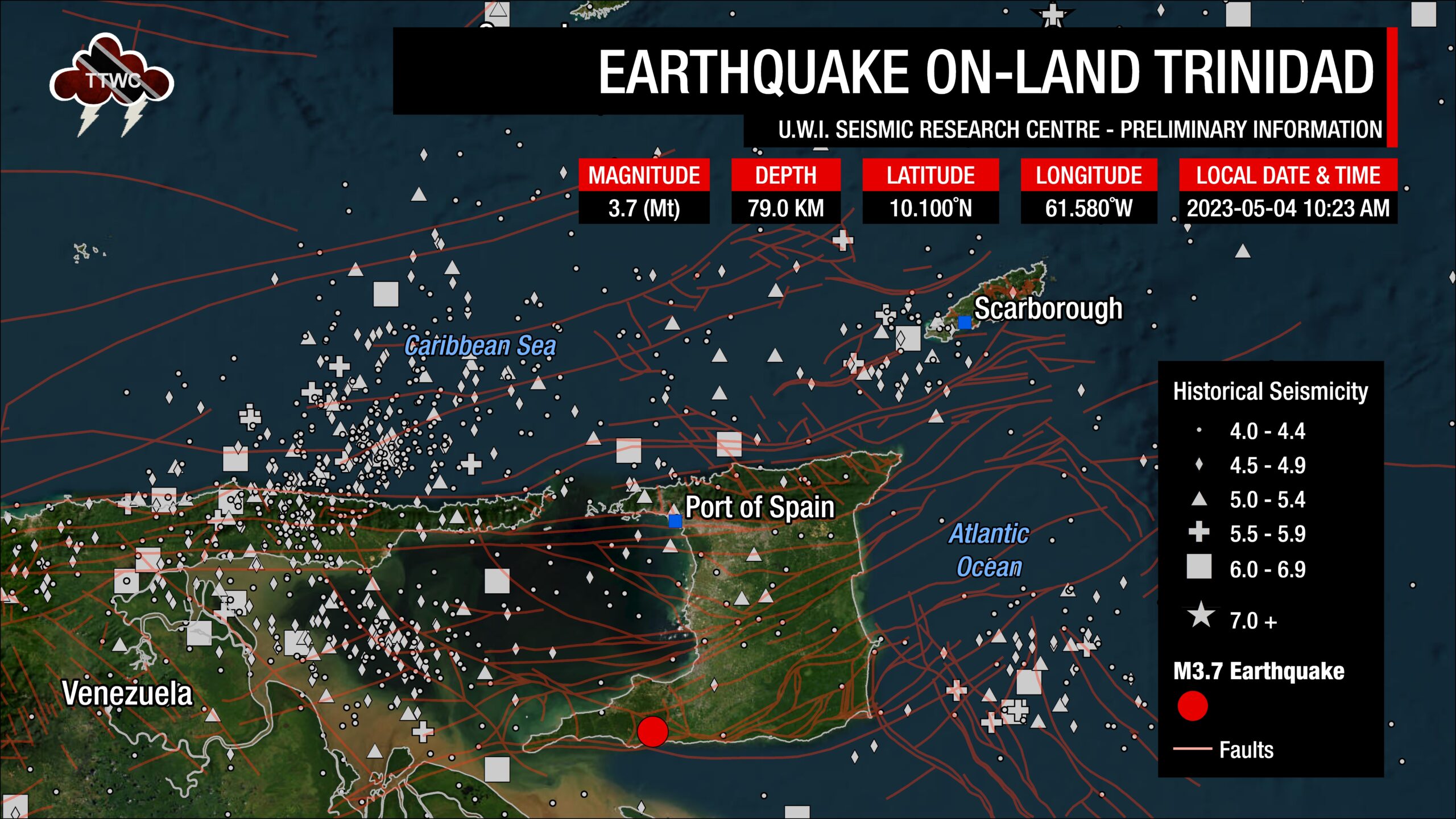 10:23 AM - Minor Earthquake Strikes South Trinidad - Trinidad and ...