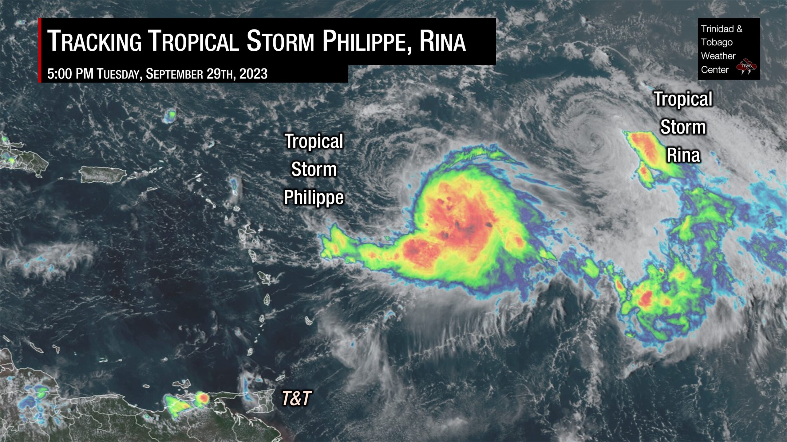 Tropical Update Tracking Tropical Storm Philippe, Rina Trinidad and