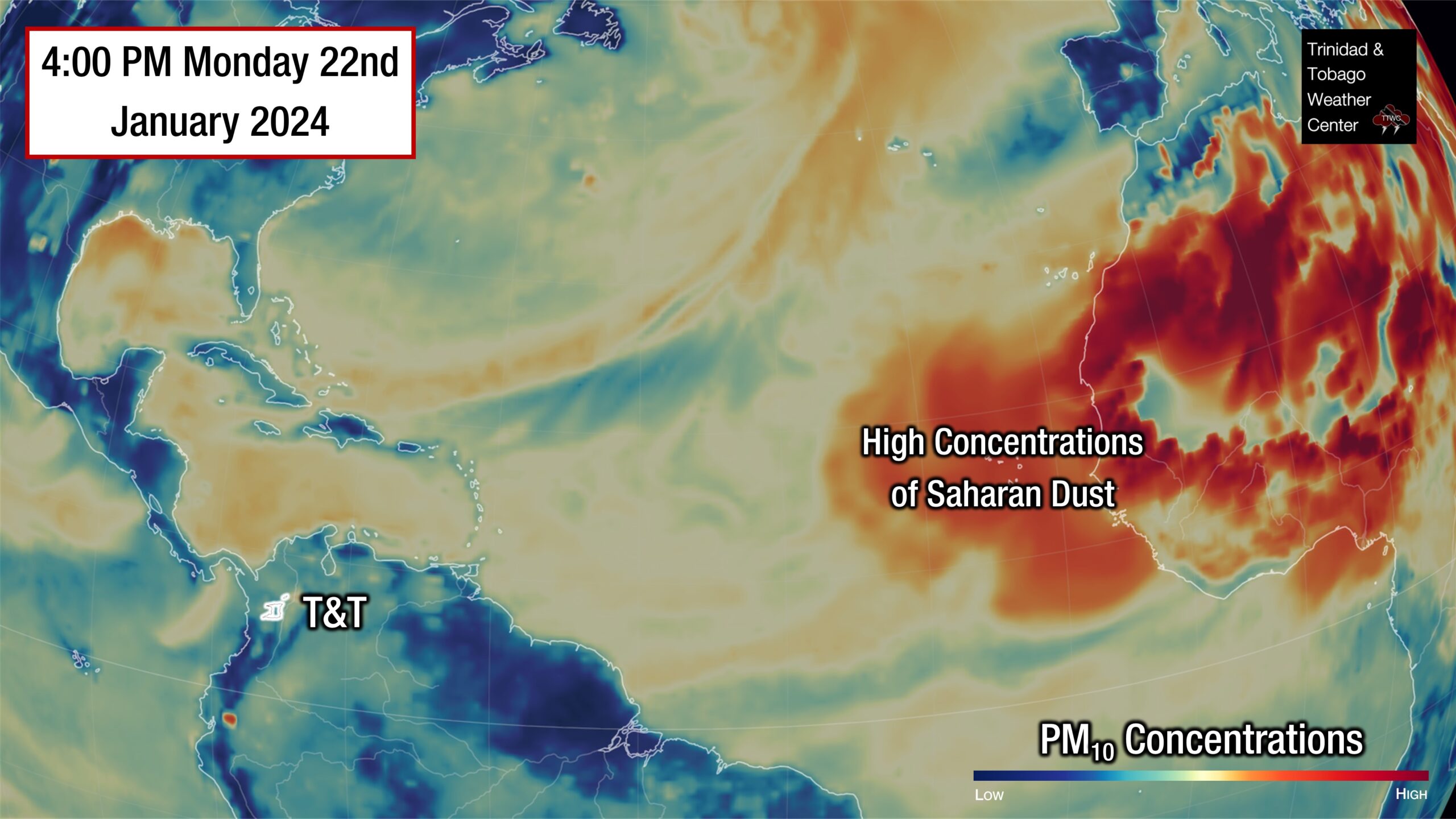 Saharan Dust Forecast To Return Across T&T By End Of Month Trinidad