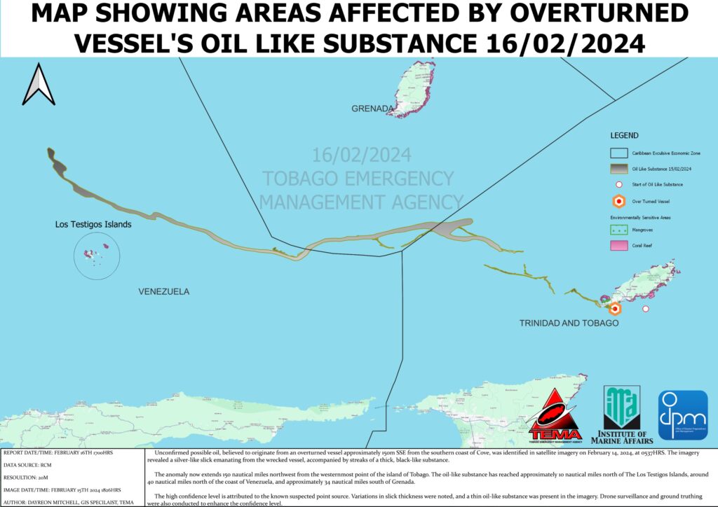 Tobago Oil Spill: Oil Slick Detected Near Venezuela's Los Testigos ...