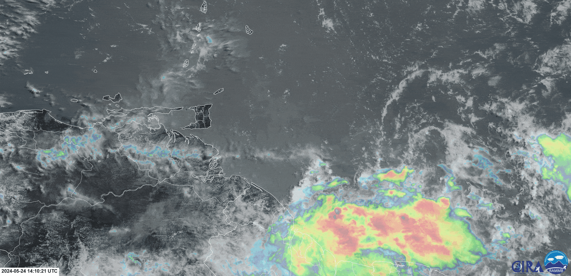 Tropical Wave 01 nearing T&T on Friday, May 24th, 2024