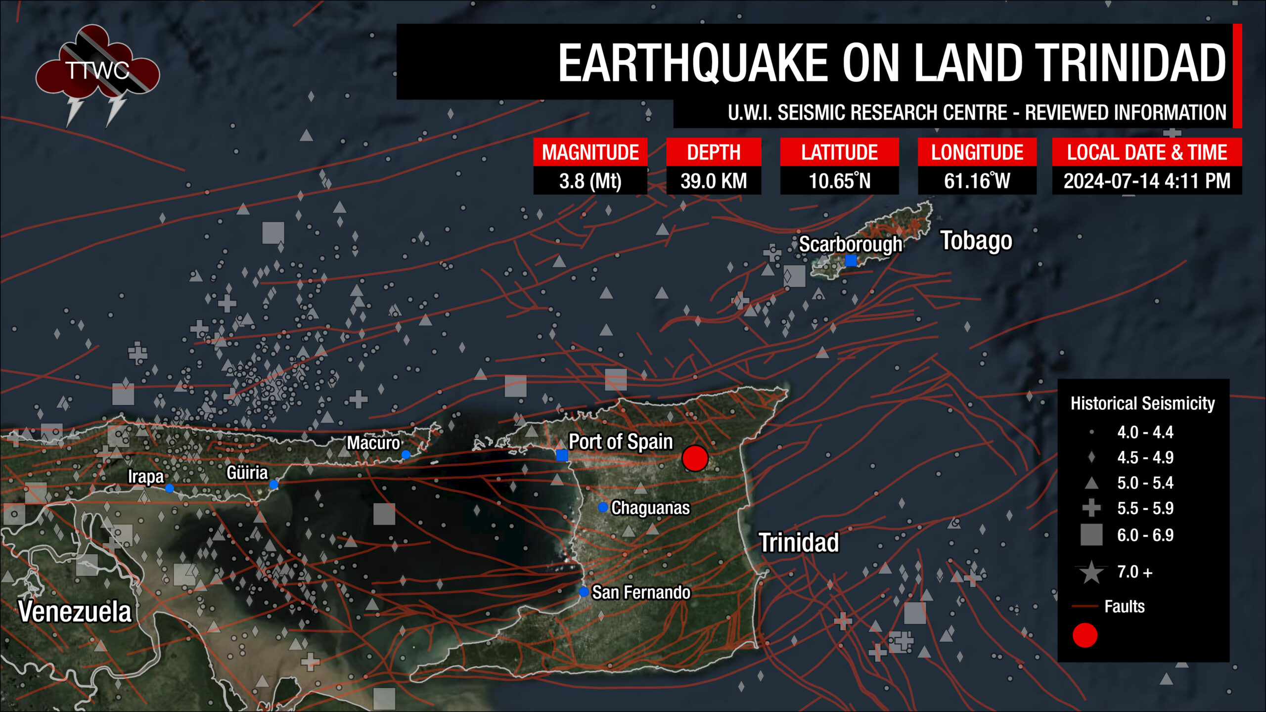 Minor Earthquake Strikes Northwest of Sangre Grande - Trinidad and ...