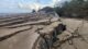 Layers of sand, mud and rock uplifted at Galfa Point, south Trinidad. Photo: Neil Sookram, June 29, 2026